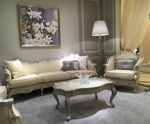 ,MY SHOP,Royal Classic Design Elegant Sofa Cream Fabric Couch,foshan furniture factory,custom Furniture factory,china furniture factory