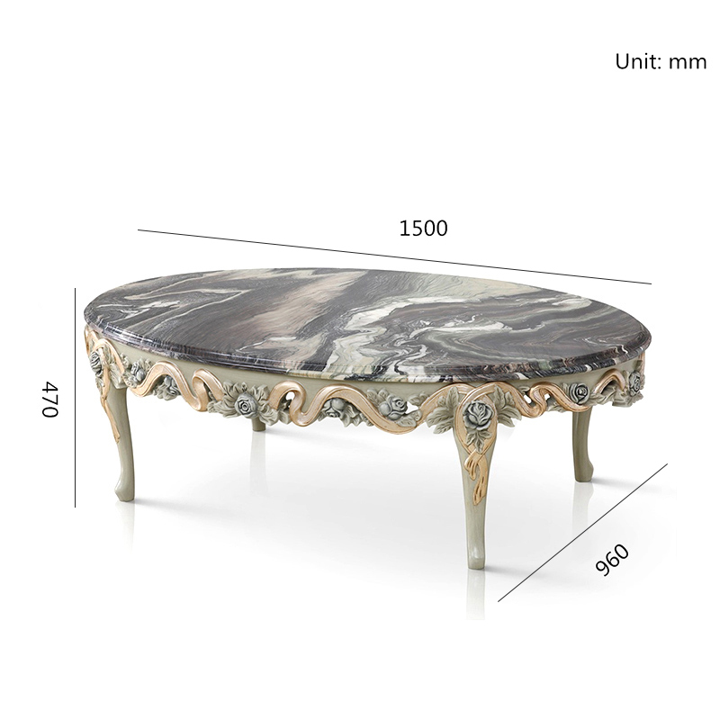 French Style Solid Wood Coffee Table with Hand Carved Details,EKAR FURNITURE CO.,LTD,French Style Solid Wood Coffee Table with Hand Carved Details,foshan furniture factory,custom Furniture factory,china furniture factory