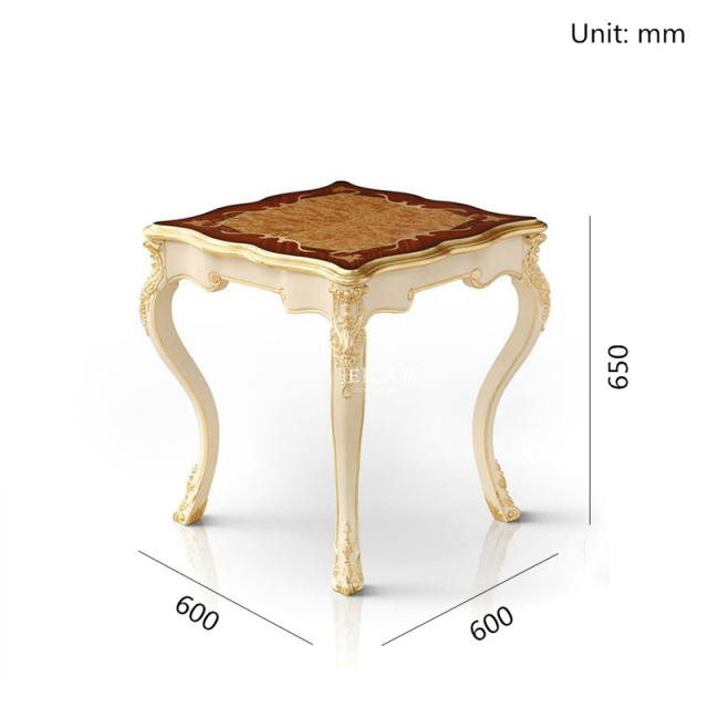 ,MY SHOP,French style classic solid wood living room square corner table,foshan furniture factory,custom Furniture factory,china furniture factory