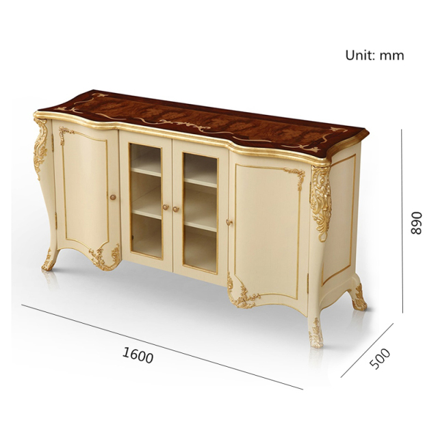 ,MY SHOP,Hotsale Antique Queen Style Sideboard Meals Side,foshan furniture factory,custom Furniture factory,china furniture factory