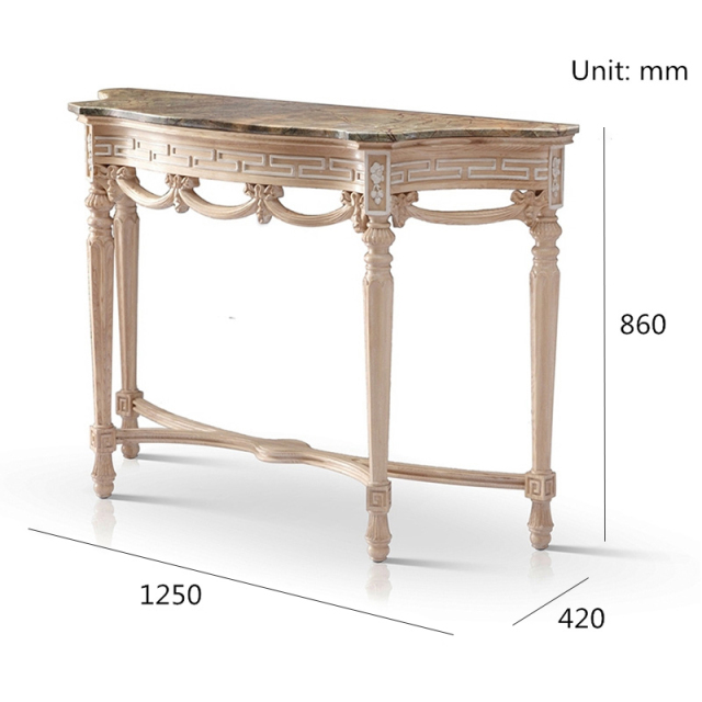 ,MY SHOP,Newly Special  Designed Exquisite Console Table with Marble Top,foshan furniture factory,custom Furniture factory,china furniture factory
