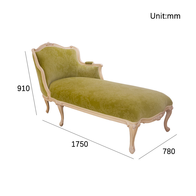 European Style Elegant Wood Chaise Lounge,EKAR FURNITURE CO.,LTD,European Style Elegant Wood Chaise Lounge,foshan furniture factory,custom Furniture factory,china furniture factory
