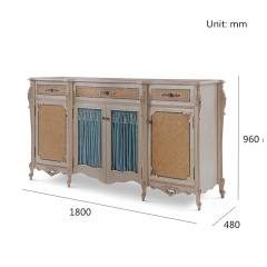 ,MY SHOP,Hand Carving Dining Room Cabinet Antique Sideboard - Ekar Furniture,foshan furniture factory,custom Furniture factory,china furniture factory