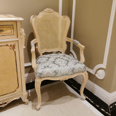 ,MY SHOP,Retro Carving Upholstered Room Classic Dining Chair - Ekar Furniture,foshan furniture factory,custom Furniture factory,china furniture factory