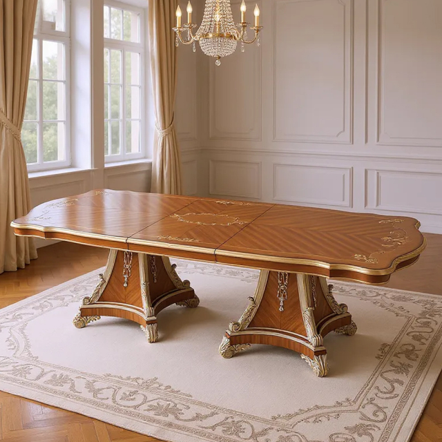 ,MY SHOP,Exquisite Classic Design Solid Wood Dining Table: Elevate Your Dining Experience,foshan furniture factory,custom Furniture factory,china furniture factory