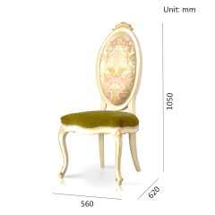 ,MY SHOP,French Style Solid Wood Dining Chair with Upholstered Seat for Kitchen and Dining Room,foshan furniture factory,custom Furniture factory,china furniture factory