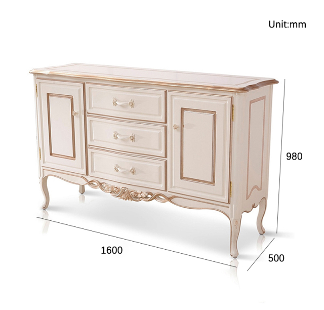 ,MY SHOP,Chinese furniture white teak classical dining room sideboard,foshan furniture factory,custom Furniture factory,china furniture factory