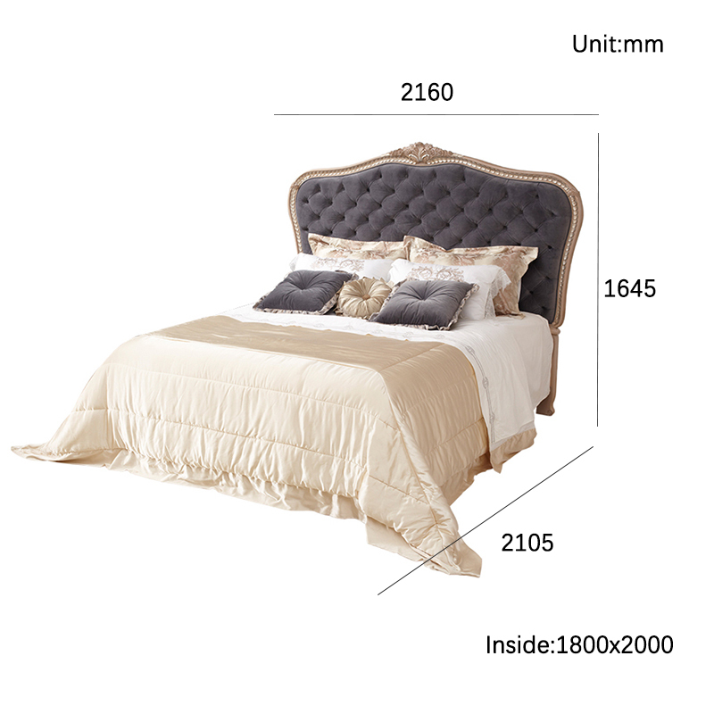 Home Furniture Bedroom Furniture White Wooden Bed,EKAR FURNITURE CO.,LTD,,foshan furniture factory,custom Furniture factory,china furniture factory