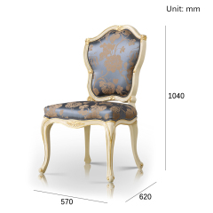 ,MY SHOP,Dining Room Antique Silk Embroidered Upholstered Armless Chair - Ekar Furniture,foshan furniture factory,custom Furniture factory,china furniture factory