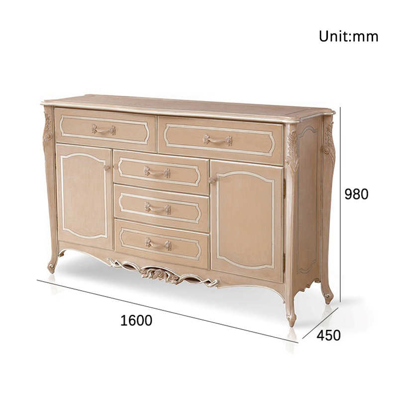 Modern French Sideboard White Sideboard/Cabinet,EKAR FURNITURE CO.,LTD,,foshan furniture factory,custom Furniture factory,china furniture factory