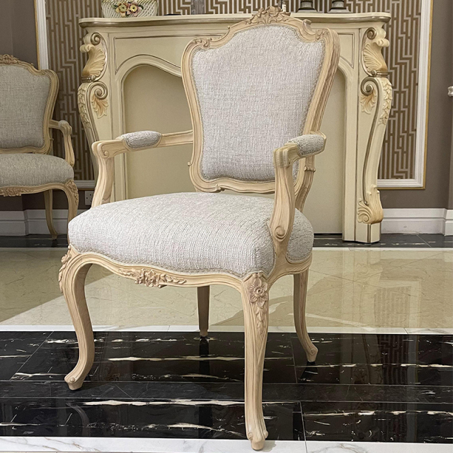 ,MY SHOP,Retro Carving Upholstered Room Classic Dining Chair - Ekar Furniture,foshan furniture factory,custom Furniture factory,china furniture factory