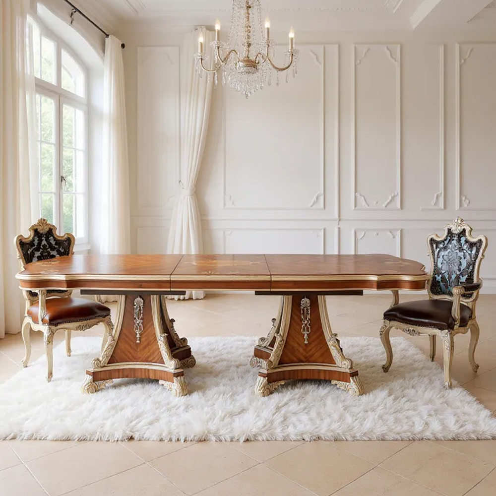 Exquisite Classic Design Solid Wood Dining Table: Elevate Your Dining Experience,EKAR FURNITURE CO.,LTD,Exquisite Classic Design Solid Wood Dining Table: Elevate Your Dining Experience,foshan furniture factory,custom Furniture factory,china furniture factory
