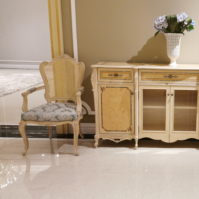 ,MY SHOP,Retro Carving Upholstered Room Classic Dining Chair - Ekar Furniture,foshan furniture factory,custom Furniture factory,china furniture factory