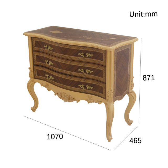 ,MY SHOP,French classical carved wood three-drawer sideboard,foshan furniture factory,custom Furniture factory,china furniture factory