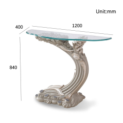 ,MY SHOP,Living room classic design style tree trunk shaped wooden glass console table,foshan furniture factory,custom Furniture factory,china furniture factory
