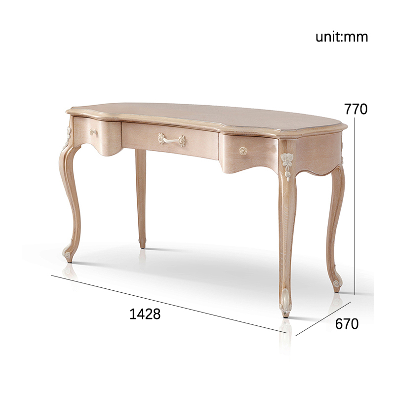 The Latest Exquisite Ash Wood Home Office Writing Desk with Carved Flower,EKAR FURNITURE CO.,LTD,EKAR FURNITURE - Elegant Single Seater Sofa for Home, Trade, and Design,foshan furniture factory,custom Furniture factory,china furniture factory