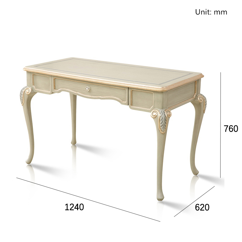 French-Style Wooden Dressing Table with Hand-Carved Details,EKAR FURNITURE CO.,LTD,French-Style Wooden Dressing Table with Hand-Carved Details,foshan furniture factory,custom Furniture factory,china furniture factory