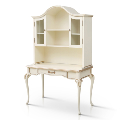 ,MY SHOP,Latest Multifunctional Ivory White Solid Wood Dressing Table/Bookcase,foshan furniture factory,custom Furniture factory,china furniture factory