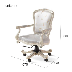 ,MY SHOP,Elegant French swivel book chair for a sophisticated home office,foshan furniture factory,custom Furniture factory,china furniture factory