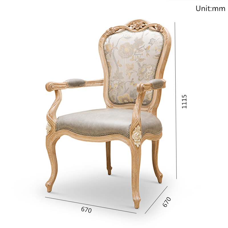 French Style Solid Wood Office Chair with Upholstered Seat for Home or Office,EKAR FURNITURE CO.,LTD,French Style Solid Wood Office Chair with Upholstered Seat for Home or Office,foshan furniture factory,custom Furniture factory,china furniture factory