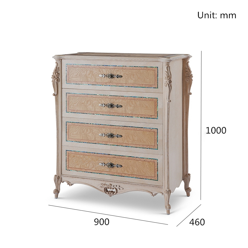 Ekar Bedroom Furniture Solid Wood Inlaid Patchwork Four-Drawer Cabinet,EKAR FURNITURE CO.,LTD,Ekar Bedroom Furniture Solid Wood Inlaid Patchwork Four-Drawer Cabinet,foshan furniture factory,custom Furniture factory,china furniture factory
