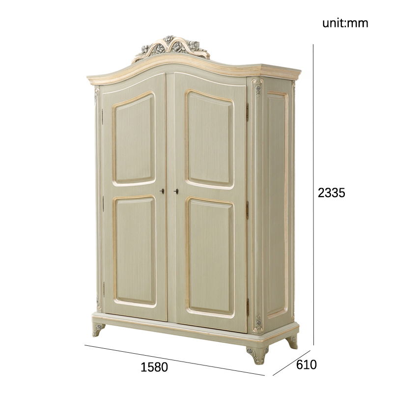 French Style Wooden Wardrobe with Carved Details and Spacious Storage,EKAR FURNITURE CO.,LTD,French Style Wooden Wardrobe with Carved Details and Spacious Storage,foshan furniture factory,custom Furniture factory,china furniture factory