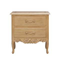 ,MY SHOP,French-Style Wooden Nightstand with Carved Details and Storage,foshan furniture factory,custom Furniture factory,china furniture factory