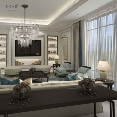 EKAR Regal Luxe Custom Side Table | Luxury Round Accent Table for Modern Living Spaces,EKAR FURNITURE CO.,LTD,EKAR Regal Luxe Custom Side Table | Luxury Round Accent Table for Modern Living Spaces,foshan furniture factory,custom Furniture factory,china furniture factory