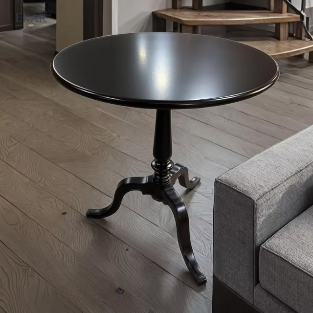 EKAR Regal Luxe Custom Side Table | Luxury Round Accent Table for Modern Living Spaces,EKAR FURNITURE CO.,LTD,EKAR Regal Luxe Custom Side Table | Luxury Round Accent Table for Modern Living Spaces,foshan furniture factory,custom Furniture factory,china furniture factory
