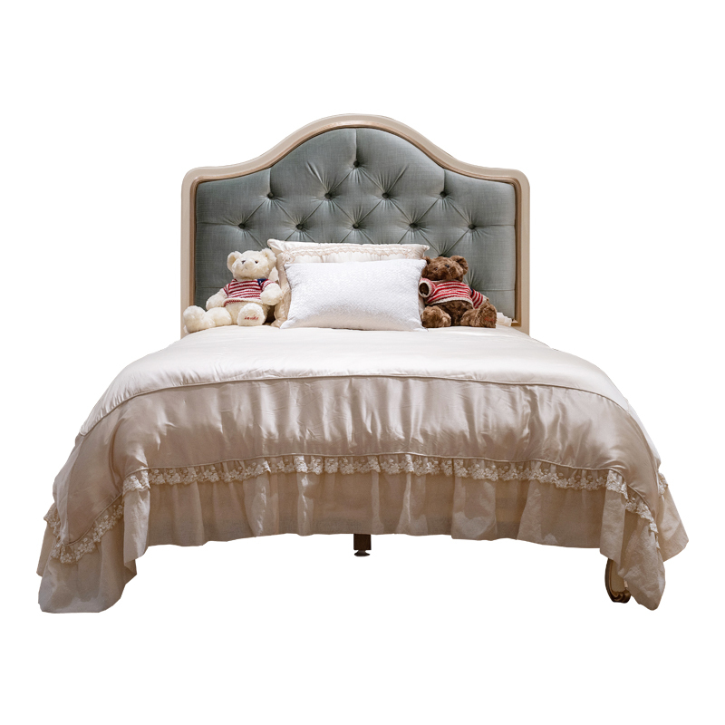 King Size Blue Tufted Upholstered Headboard Single Bed Frame,EKAR FURNITURE CO.,LTD,King Size Blue Tufted Upholstered Headboard Single Bed Frame - Ekar Furniture,foshan furniture factory,custom Furniture factory,china furniture factory