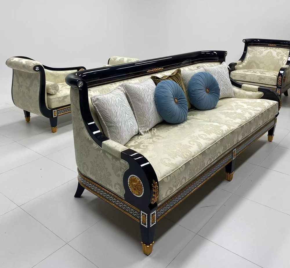 EKAR European classic design fabric sofa set suitable for living rooms and reception rooms,EKAR FURNITURE CO.,LTD,livingroom stool french Upholstered modern chair sofa set for restaurant french luxury dining room,foshan furniture factory,custom Furniture factory,china furniture factory