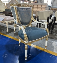 French Classical Dining Chair with Solid Wood and Upholstered Fabric for Dining Rooms,EKAR FURNITURE CO.,LTD,French Classical Dining Chair with Solid Wood and Upholstered Fabric for Dining Rooms,foshan furniture factory,custom Furniture factory,china furniture factory
