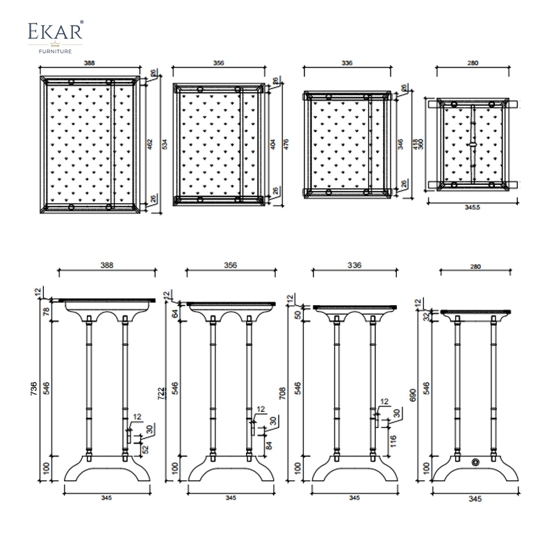 Classic Wooden Square End Table for Living Room with Durable Design,EKAR FURNITURE CO.,LTD,Classic Wooden Square End Table for Living Room with Durable Design,foshan furniture factory,custom Furniture factory,china furniture factory