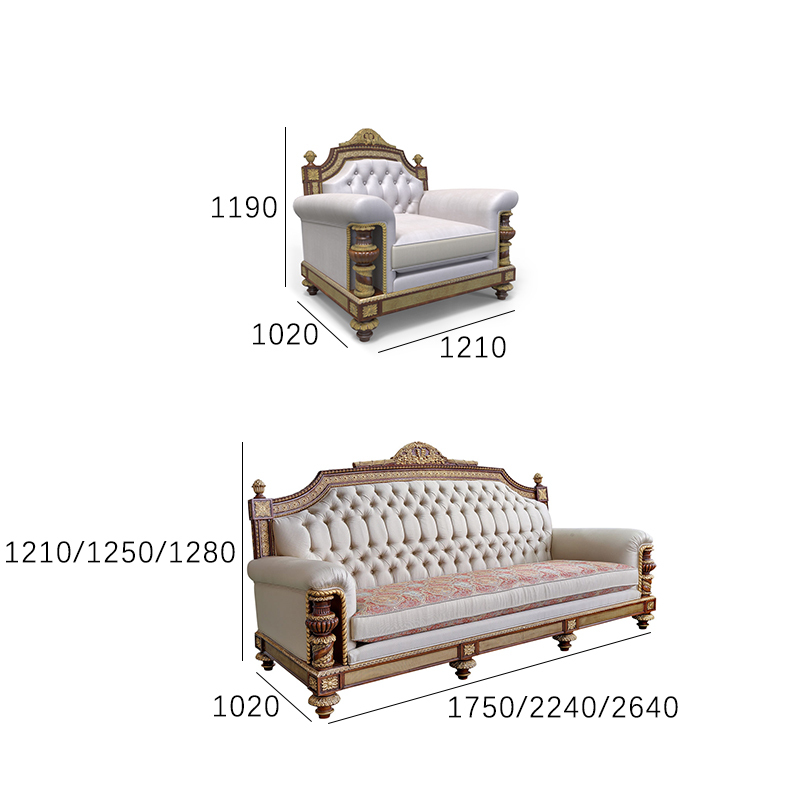 EKAR Charleston Estate Hand-Carved Tufted Fabric Sofa with Gilded Accents,EKAR FURNITURE CO.,LTD,EKAR Charleston Estate Hand-Carved Tufted Fabric Sofa with Gilded Accents,foshan furniture factory,custom Furniture factory,china furniture factory