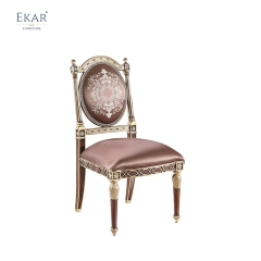 EKAR Regency Imperial Oval Back Side Chair with Gilded Fretwork and Embroidered Satin,MY SHOP,EKAR Regency Imperial Oval Back Side Chair with Gilded Fretwork and Embroidered Satin,foshan furniture factory,custom Furniture factory,china furniture factory