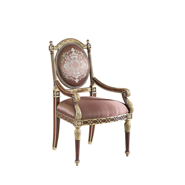 EKAR Regency Imperial Oval Back Side Chair with Gilded Fretwork and Embroidered Satin,MY SHOP,EKAR Regency Imperial Oval Back Side Chair with Gilded Fretwork and Embroidered Satin,foshan furniture factory,custom Furniture factory,china furniture factory