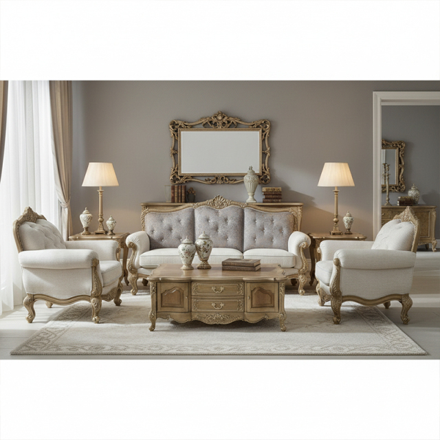 EKAR Savoy Estate Hand-Carved Wood Sofa with Tufted Damask Center Panel,MY SHOP,EKAR Savoy Estate Hand-Carved Wood Sofa with Tufted Damask Center Panel,foshan furniture factory,custom Furniture factory,china furniture factory