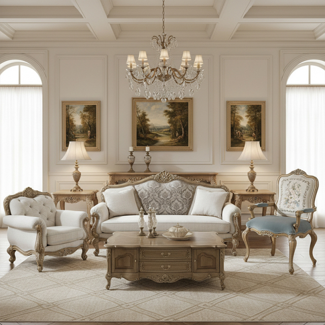 EKAR Savoy Estate Hand-Carved Wood Sofa with Tufted Damask Center Panel,MY SHOP,EKAR Savoy Estate Hand-Carved Wood Sofa with Tufted Damask Center Panel,foshan furniture factory,custom Furniture factory,china furniture factory