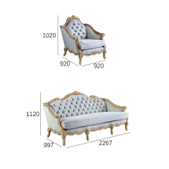 EKAR Antoinette Estate Hand-Carved Tufted Sofa in Cream &amp; Gold,MY SHOP,EKAR Antoinette Estate Hand-Carved Tufted Sofa in Cream &amp; Gold,foshan furniture factory,custom Furniture factory,china furniture factory