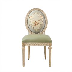 EKAR Genevieve Estate Oval Back Dining Chair with Embroidered Upholstery,MY SHOP,EKAR Genevieve Estate Oval Back Dining Chair with Embroidered Upholstery,foshan furniture factory,custom Furniture factory,china furniture factory