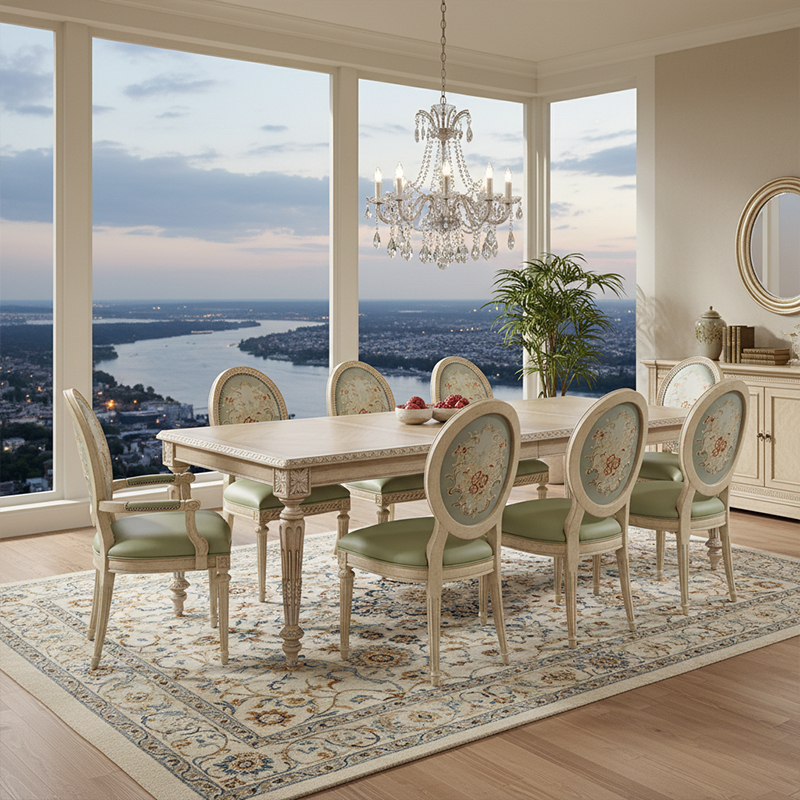 EKAR Genevieve Estate Oval Back Dining Chair with Embroidered Upholstery,EKAR FURNITURE CO.,LTD,EKAR Genevieve Estate Oval Back Dining Chair with Embroidered Upholstery,foshan furniture factory,custom Furniture factory,china furniture factory