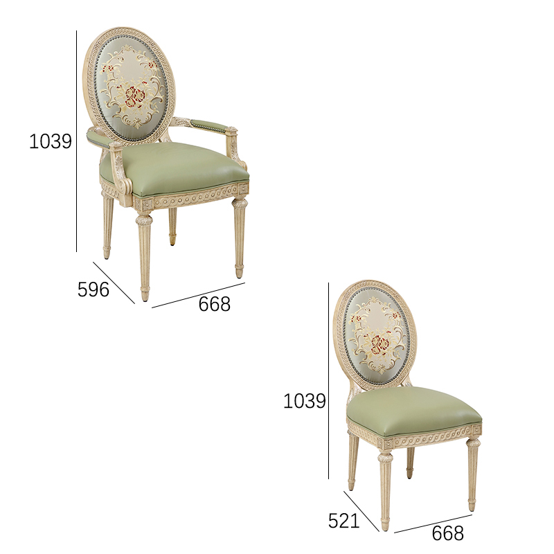 EKAR Genevieve Estate Oval Back Dining Chair with Embroidered Upholstery,EKAR FURNITURE CO.,LTD,EKAR Genevieve Estate Oval Back Dining Chair with Embroidered Upholstery,foshan furniture factory,custom Furniture factory,china furniture factory