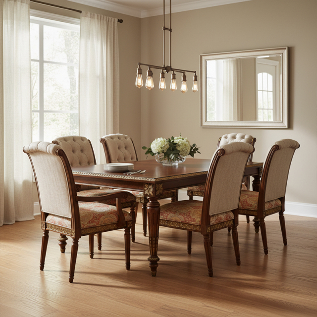 EKAR Charleston Classic Rectangular Dining Table with Gilded Fluted Legs,MY SHOP,EKAR Charleston Classic Rectangular Dining Table with Gilded Fluted Legs,foshan furniture factory,custom Furniture factory,china furniture factory