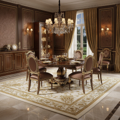 EKAR Windsor Royal Round Dining Table with Starburst Marquetry and Gilded Pedestal,MY SHOP,EKAR Windsor Royal Round Dining Table with Starburst Marquetry and Gilded Pedestal,foshan furniture factory,custom Furniture factory,china furniture factory