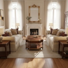 EKAR Royal Sovereign Marquetry Coffee Table with Hand-Carved Gilded Accents,MY SHOP,EKAR Royal Sovereign Marquetry Coffee Table with Hand-Carved Gilded Accents,foshan furniture factory,custom Furniture factory,china furniture factory