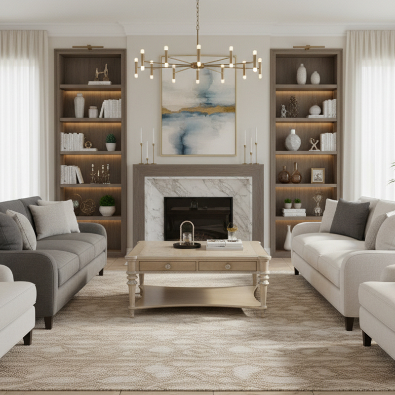 EKAR Hampton Estate Rectangular Coffee Table with Dual Drawers and Lower Shelf,EKAR FURNITURE CO.,LTD,EKAR Hampton Estate Rectangular Coffee Table with Dual Drawers and Lower Shelf,foshan furniture factory,custom Furniture factory,china furniture factory