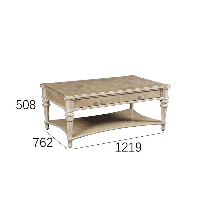 EKAR Hampton Estate Rectangular Coffee Table with Dual Drawers and Lower Shelf,EKAR FURNITURE CO.,LTD,EKAR Hampton Estate Rectangular Coffee Table with Dual Drawers and Lower Shelf,foshan furniture factory,custom Furniture factory,china furniture factory