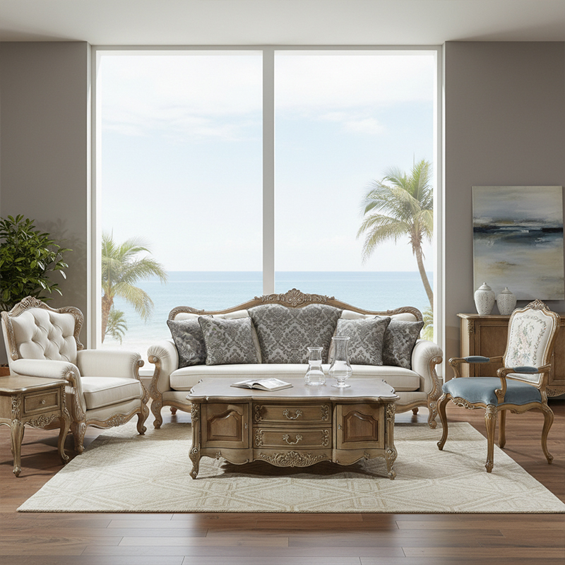 EKAR Isabelle French Provincial Carved End Table with Scrolled Legs,EKAR FURNITURE CO.,LTD,EKAR Isabelle French Provincial Carved End Table with Scrolled Legs,foshan furniture factory,custom Furniture factory,china furniture factory