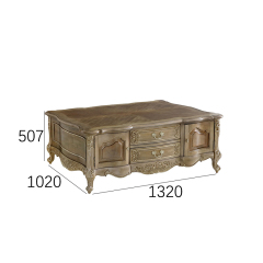 EKAR Isabelle French Provincial Carved Coffee Table with Storage,MY SHOP,EKAR Isabelle French Provincial Carved Coffee Table with Storage,foshan furniture factory,custom Furniture factory,china furniture factory