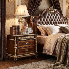 EKAR Windsor Imperial Estate Nightstand with Gilded Spiral Columns and Parquet Inlay,EKAR FURNITURE CO.,LTD,EKAR Windsor Imperial Estate Nightstand with Gilded Spiral Columns and Parquet Inlay,foshan furniture factory,custom Furniture factory,china furniture factory